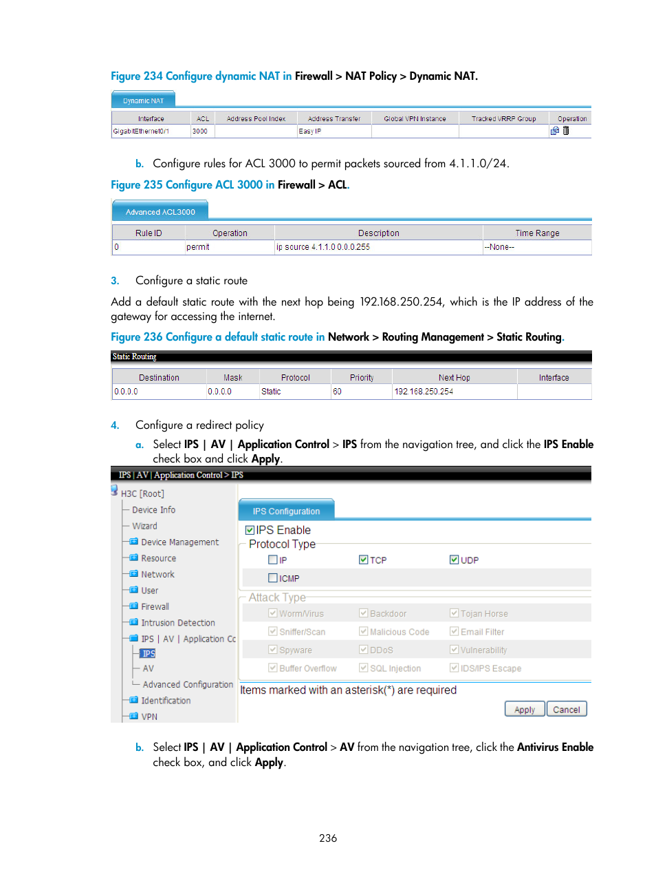 H3C Technologies H3C SecCenter UTM Manager User Manual | Page 244 / 262