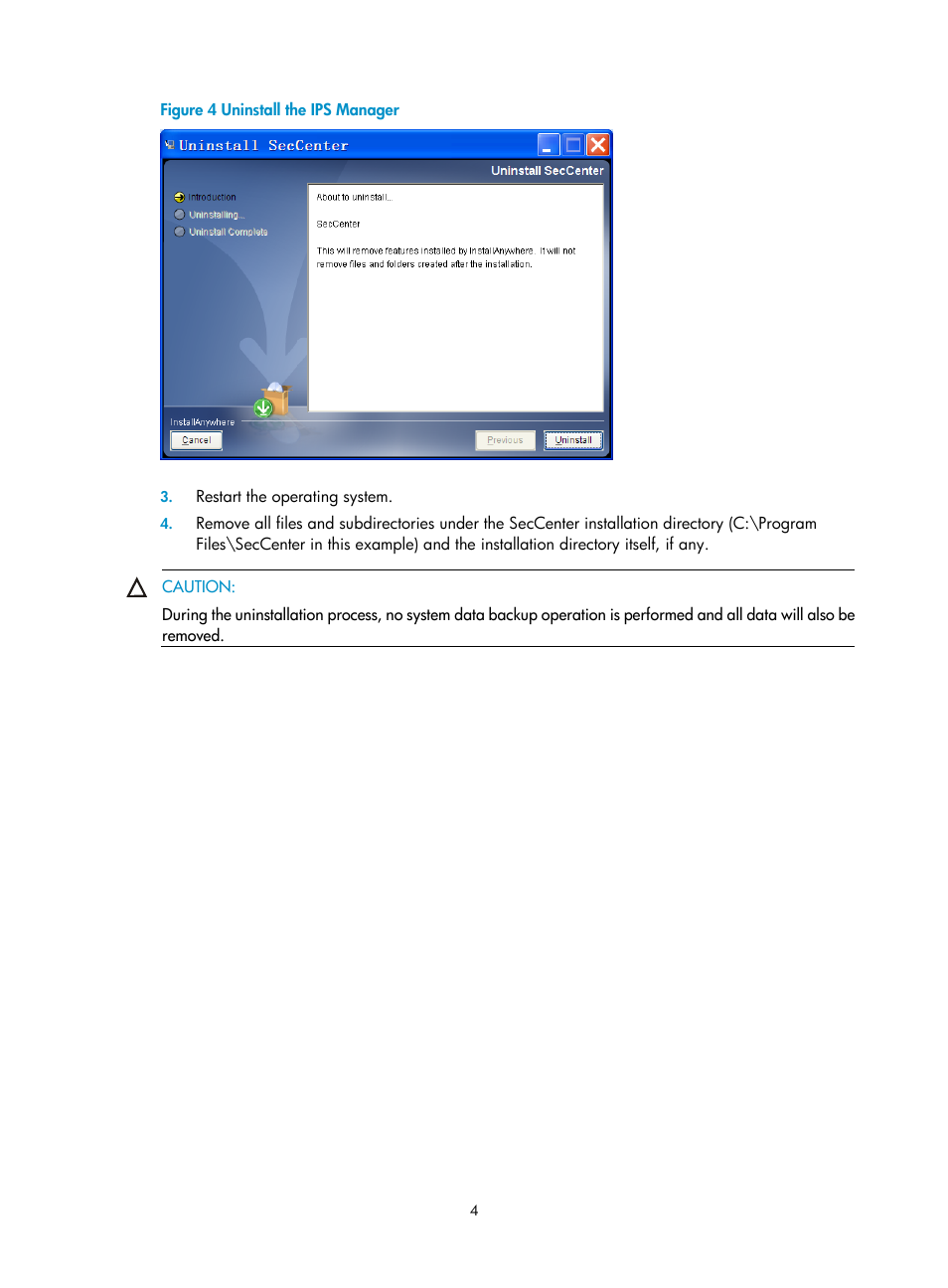 Figure 4 | H3C Technologies H3C SecCenter IPS Manager User Manual | Page 10 / 91