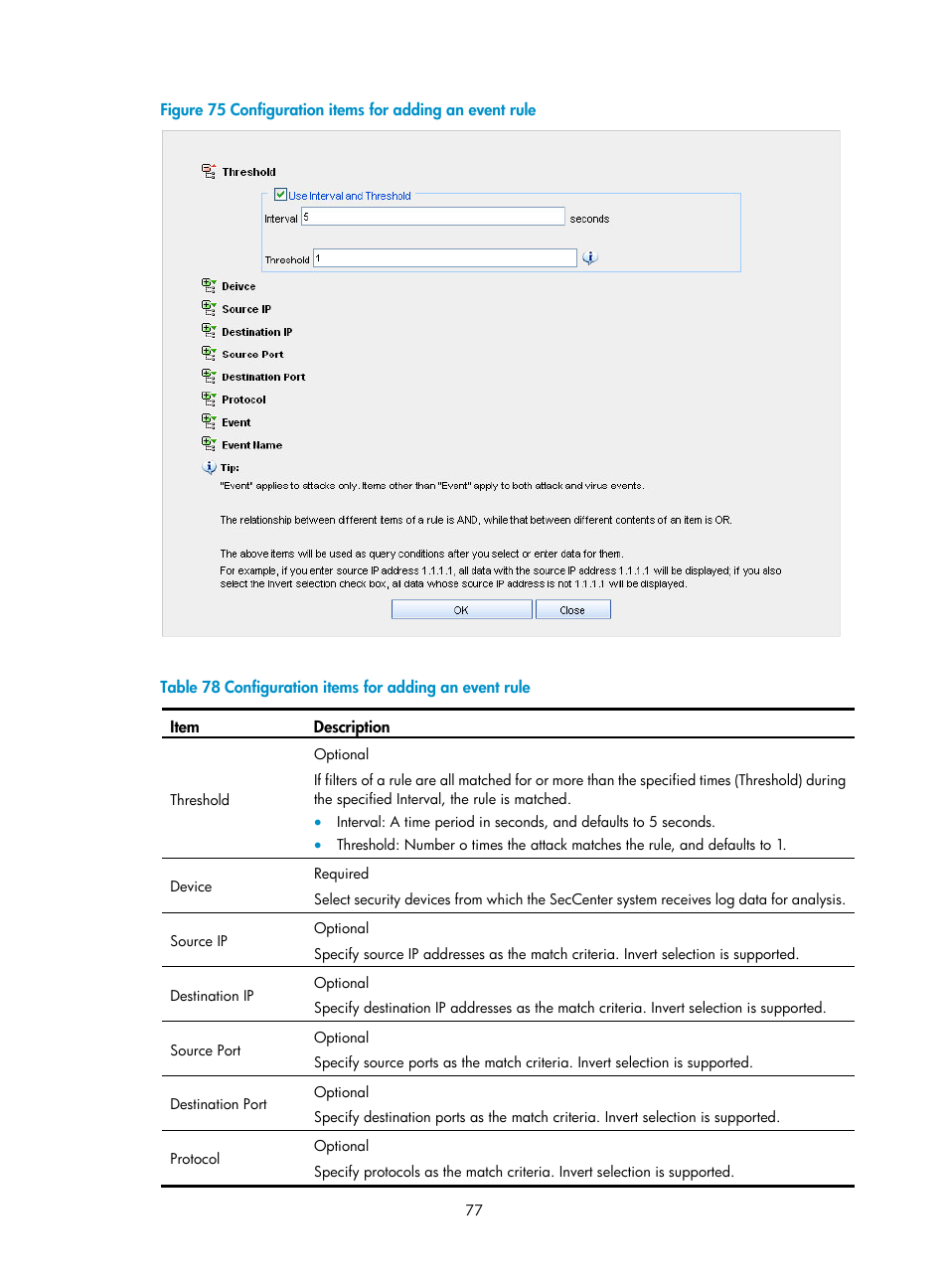 Table 78, Ent name | H3C Technologies H3C SecCenter IPS Manager User Manual | Page 83 / 91