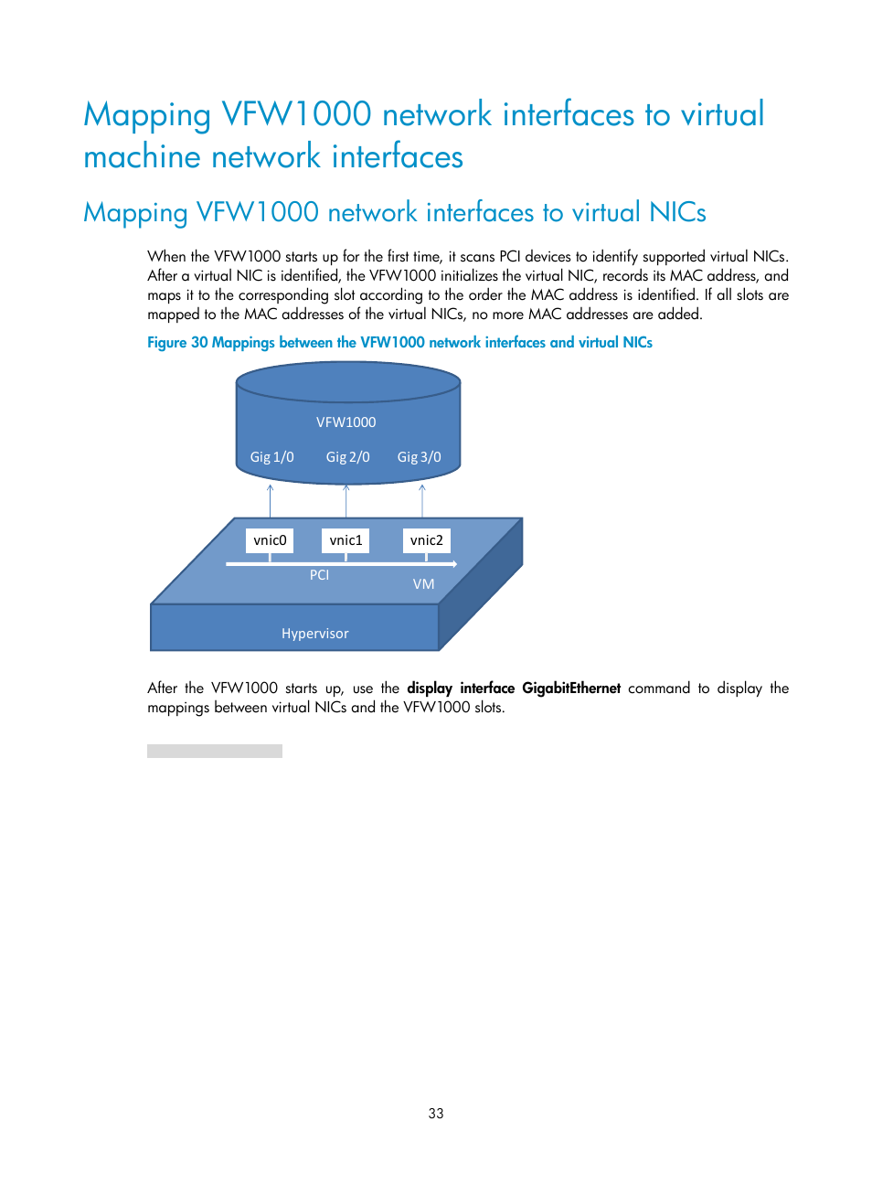 Mapping vfw1000 network interfaces to virtual nics | H3C Technologies H3C VMSG VFW1000 User Manual | Page 38 / 95