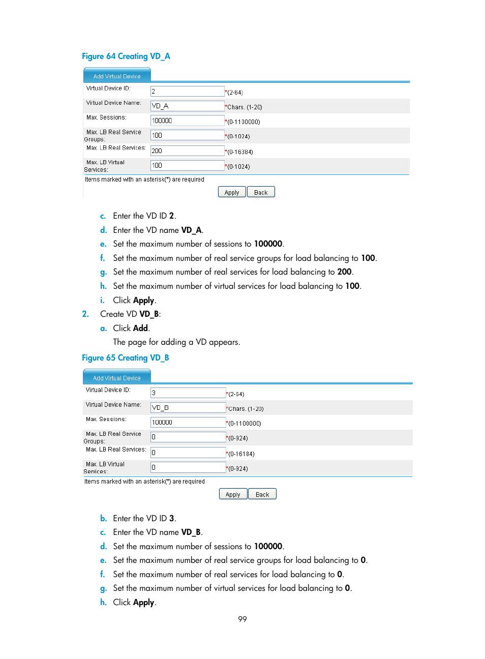 H3C Technologies H3C SecBlade LB Cards User Manual | Page 109 / 196