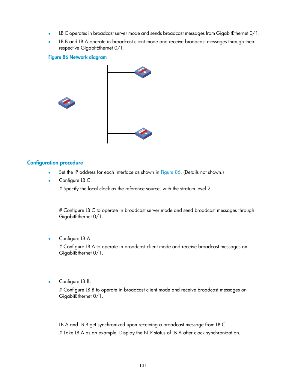 Configuration procedure | H3C Technologies H3C SecBlade LB Cards User Manual | Page 141 / 196
