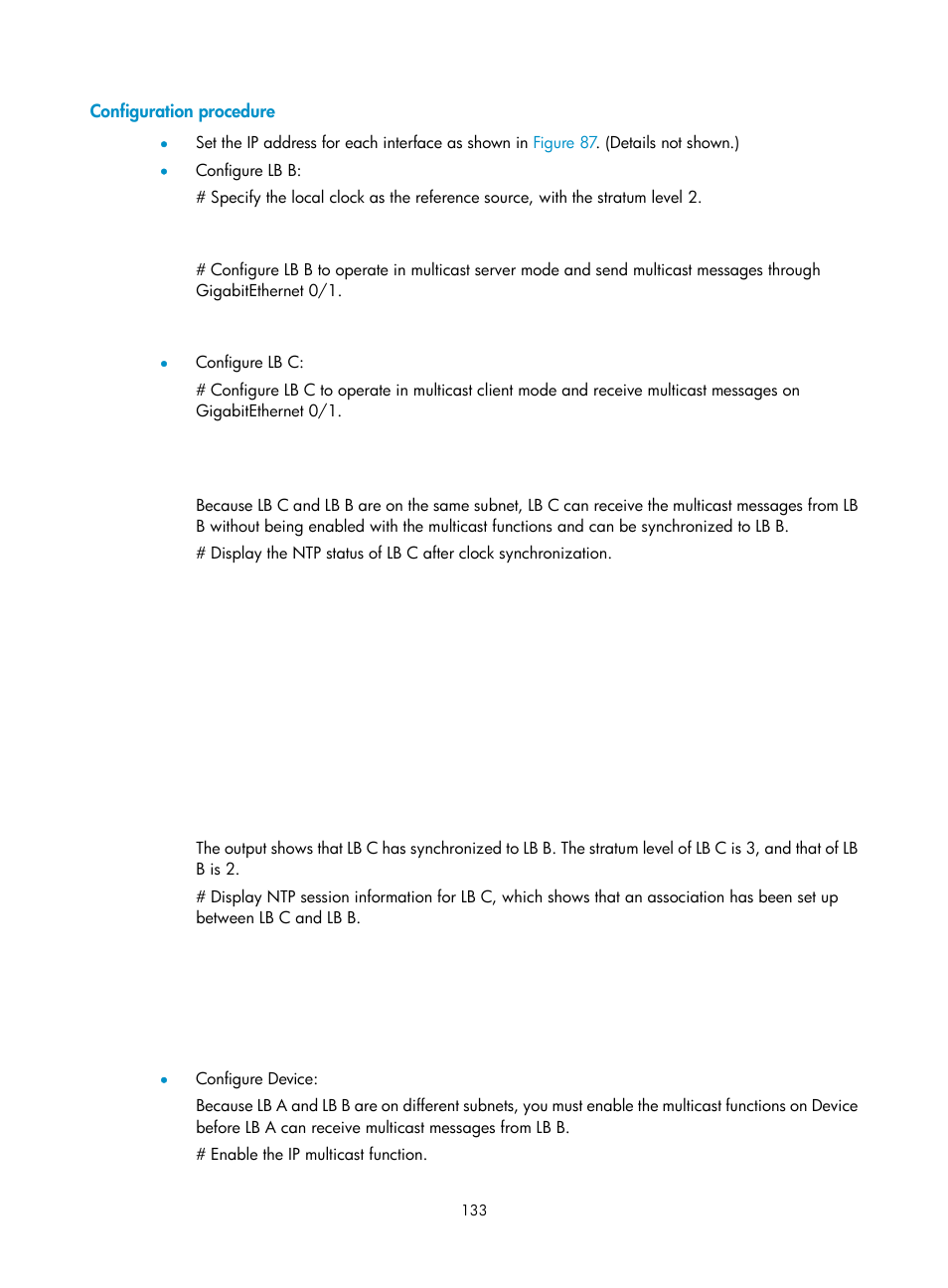 Configuration procedure | H3C Technologies H3C SecBlade LB Cards User Manual | Page 143 / 196