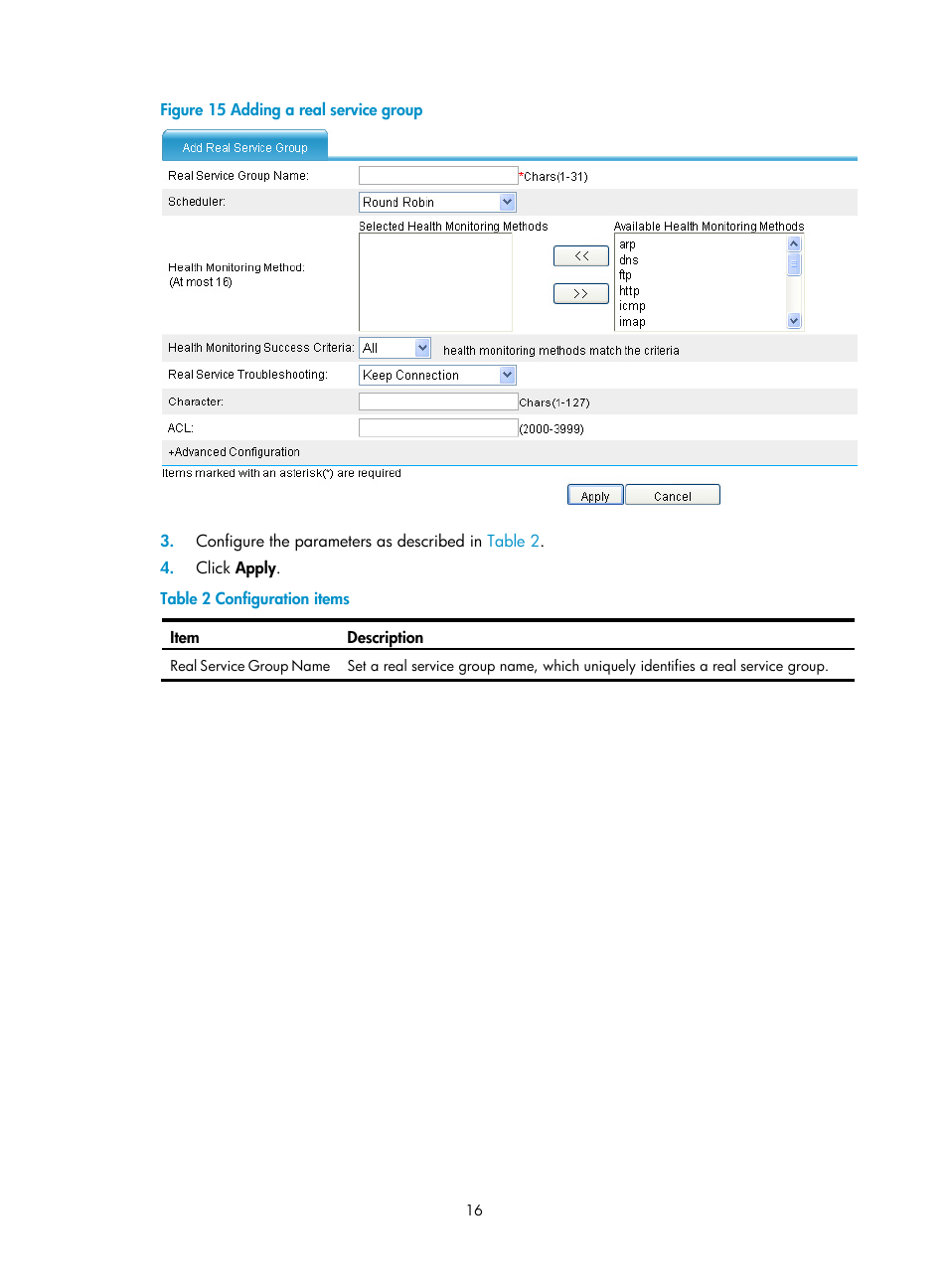 H3C Technologies H3C SecBlade LB Cards User Manual | Page 22 / 66