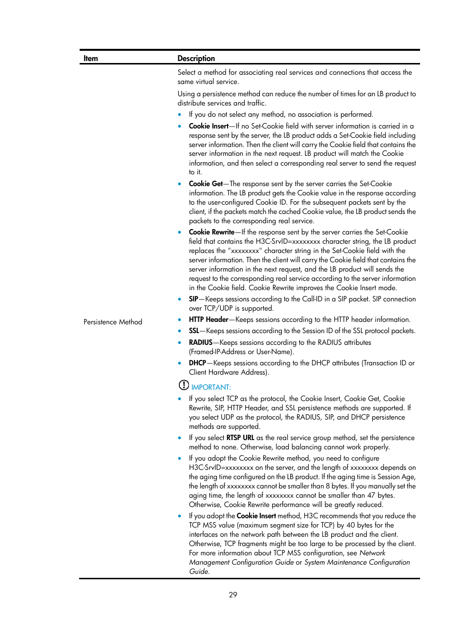 H3C Technologies H3C SecBlade LB Cards User Manual | Page 35 / 66