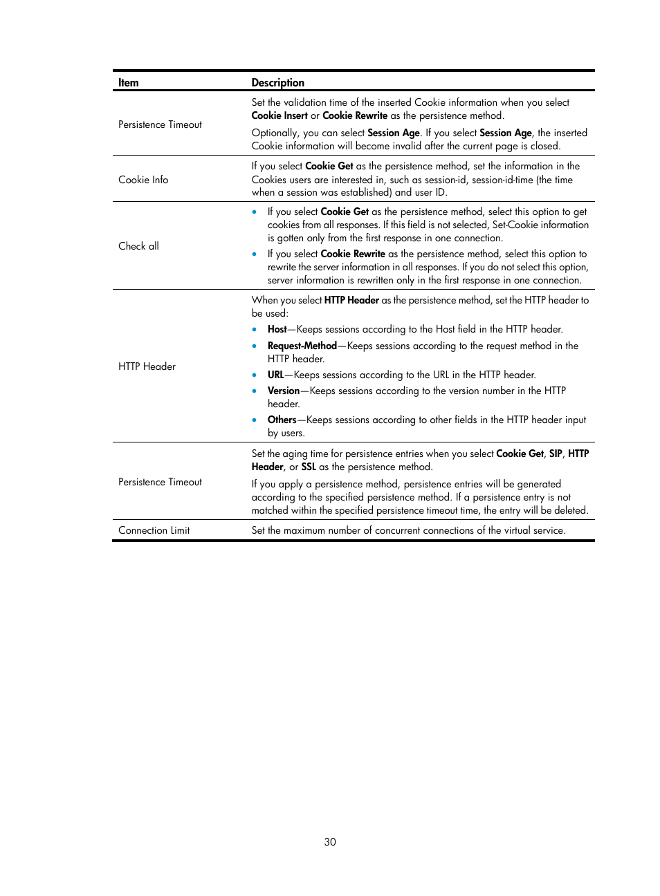 H3C Technologies H3C SecBlade LB Cards User Manual | Page 36 / 66