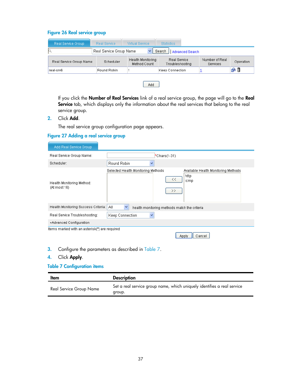 H3C Technologies H3C SecBlade LB Cards User Manual | Page 43 / 66