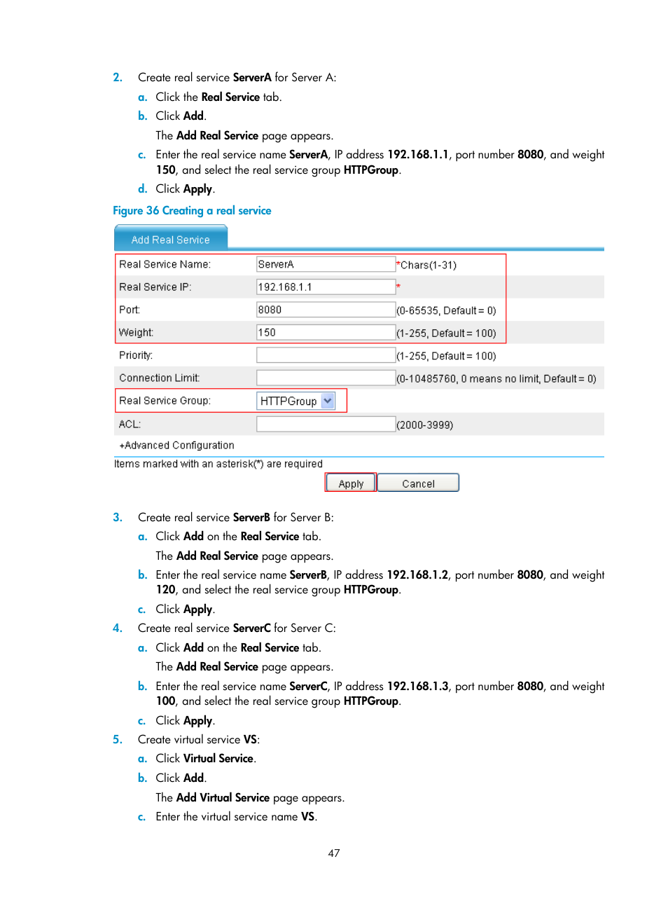 H3C Technologies H3C SecBlade LB Cards User Manual | Page 53 / 66