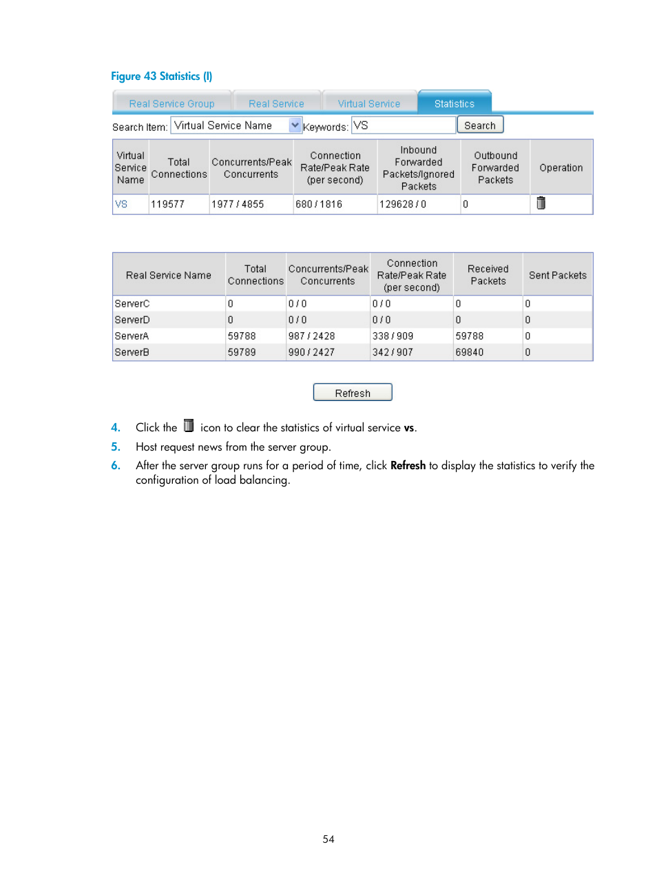 H3C Technologies H3C SecBlade LB Cards User Manual | Page 60 / 66