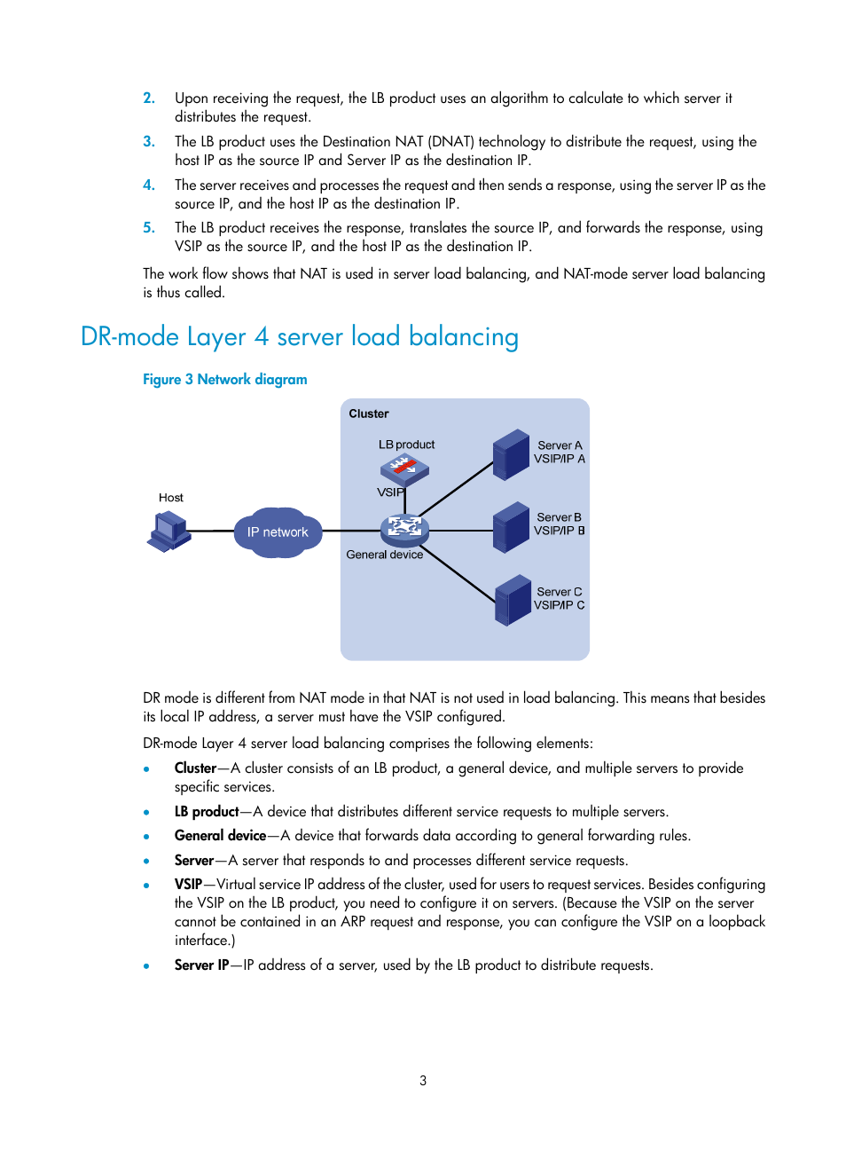 Dr-mode layer 4 server load balancing | H3C Technologies H3C SecBlade LB Cards User Manual | Page 9 / 66