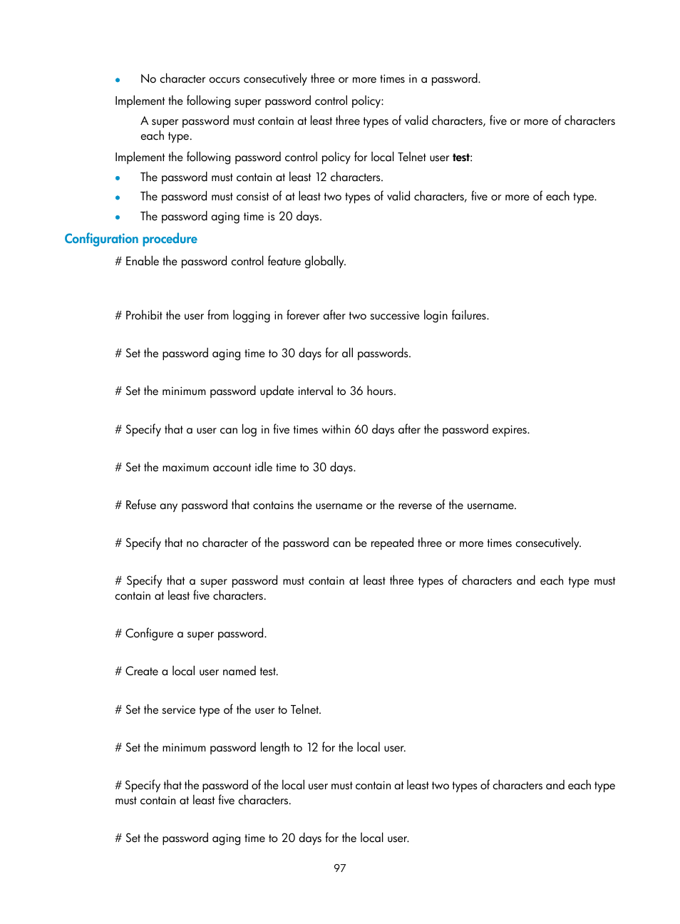 Configuration procedure | H3C Technologies H3C SecBlade LB Cards User Manual | Page 108 / 278