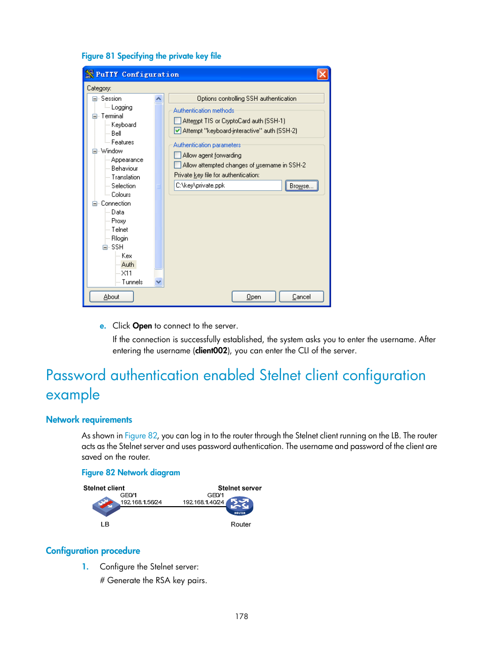 Network requirements, Configuration procedure | H3C Technologies H3C SecBlade LB Cards User Manual | Page 189 / 278