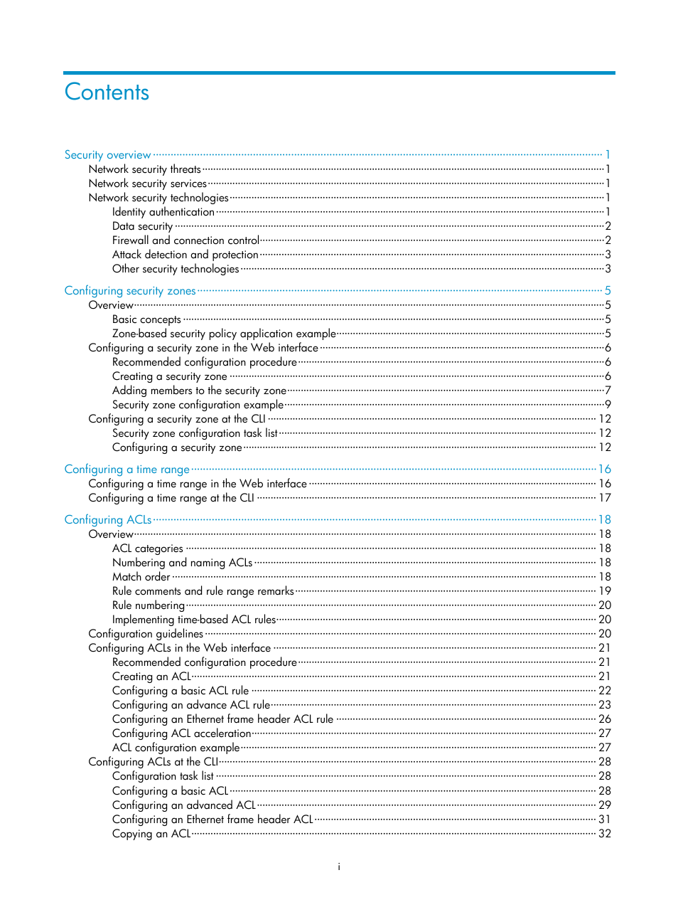 H3C Technologies H3C SecBlade LB Cards User Manual | Page 6 / 278