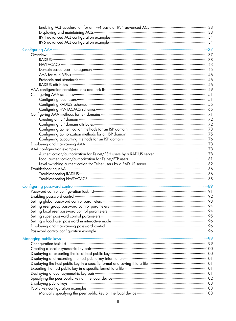 H3C Technologies H3C SecBlade LB Cards User Manual | Page 7 / 278