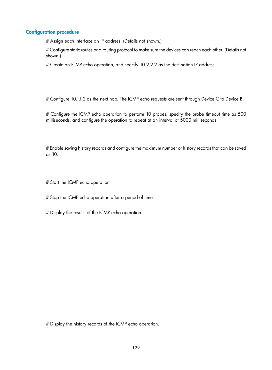 Configuration procedure | H3C Technologies H3C SecBlade LB Cards User Manual | Page 137 / 165