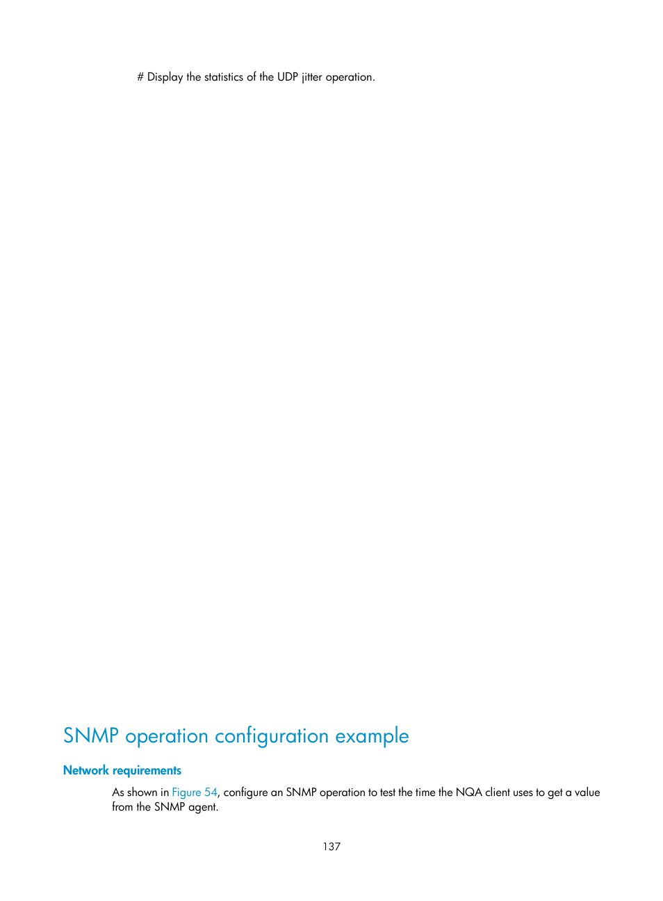 Snmp operation configuration example, Network requirements | H3C Technologies H3C SecBlade LB Cards User Manual | Page 145 / 165