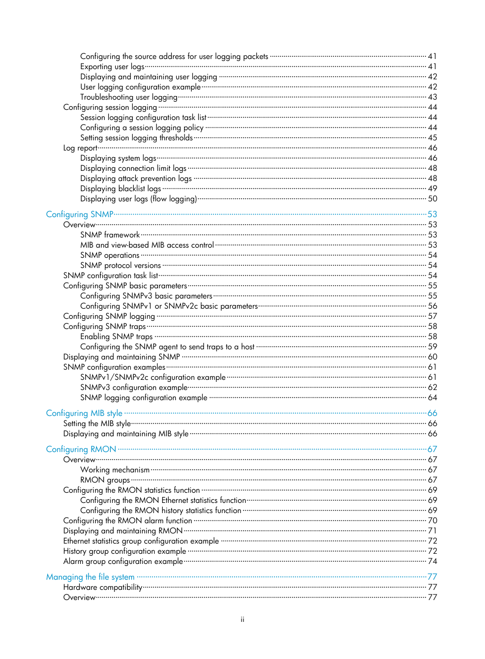 H3C Technologies H3C SecBlade LB Cards User Manual | Page 7 / 114