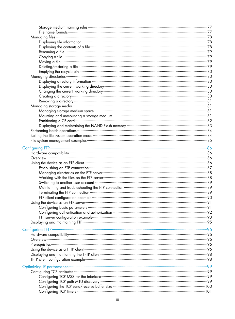 H3C Technologies H3C SecBlade LB Cards User Manual | Page 8 / 114