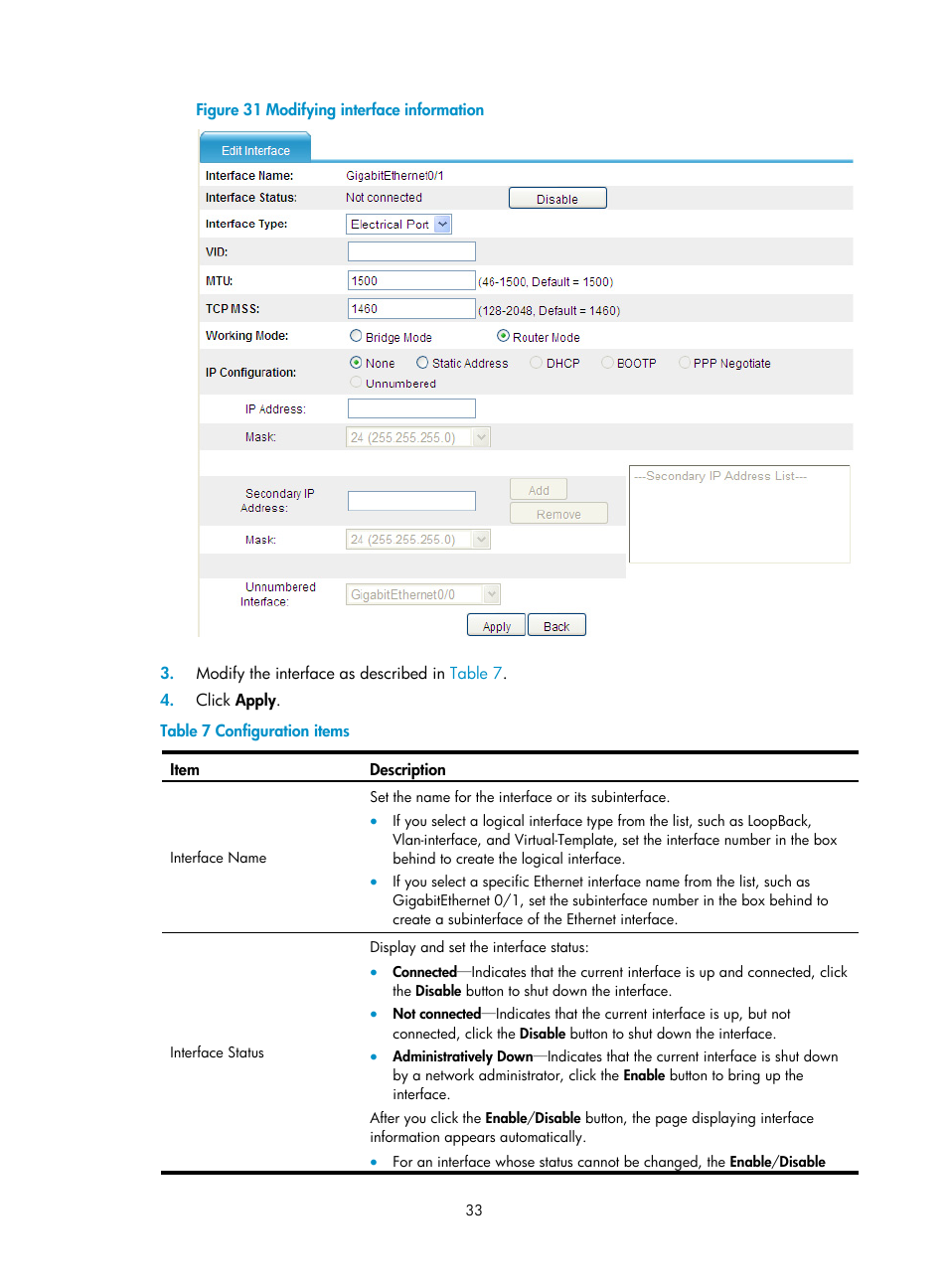 H3C Technologies H3C SecPath L1000-A Load Balancer User Manual | Page 41 / 84