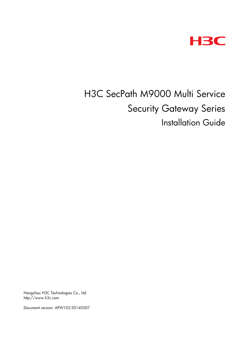 H3C Technologies H3C SecPath M9000 Series User Manual | 98 pages