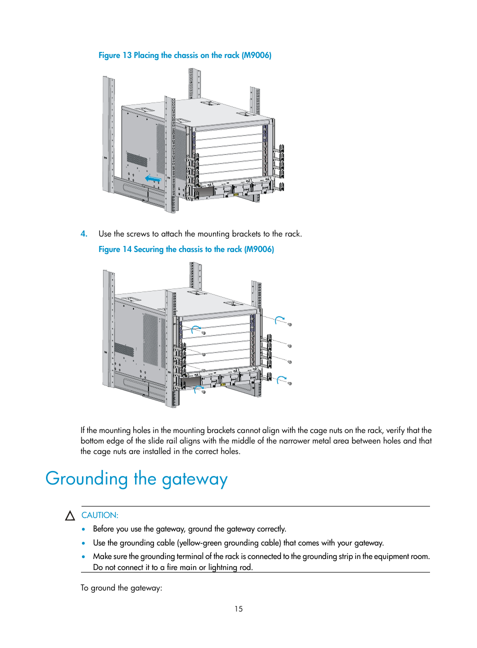 Grounding the gateway | H3C Technologies H3C SecPath M9000 Series User Manual | Page 23 / 98