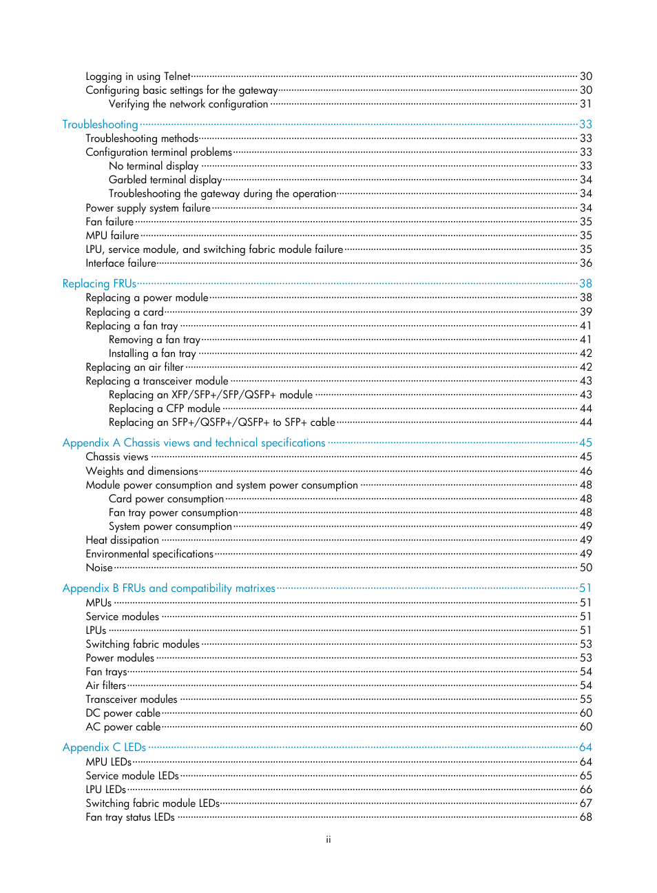 H3C Technologies H3C SecPath M9000 Series User Manual | Page 7 / 98