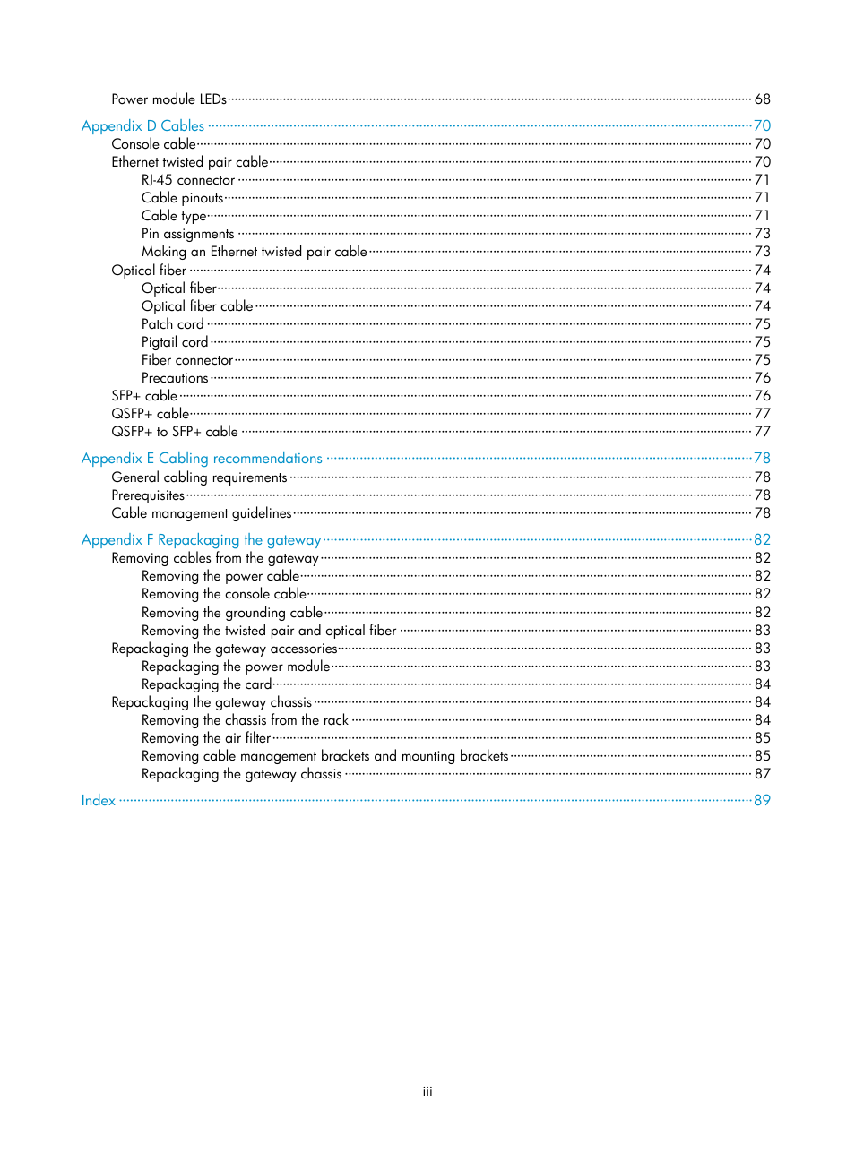 H3C Technologies H3C SecPath M9000 Series User Manual | Page 8 / 98