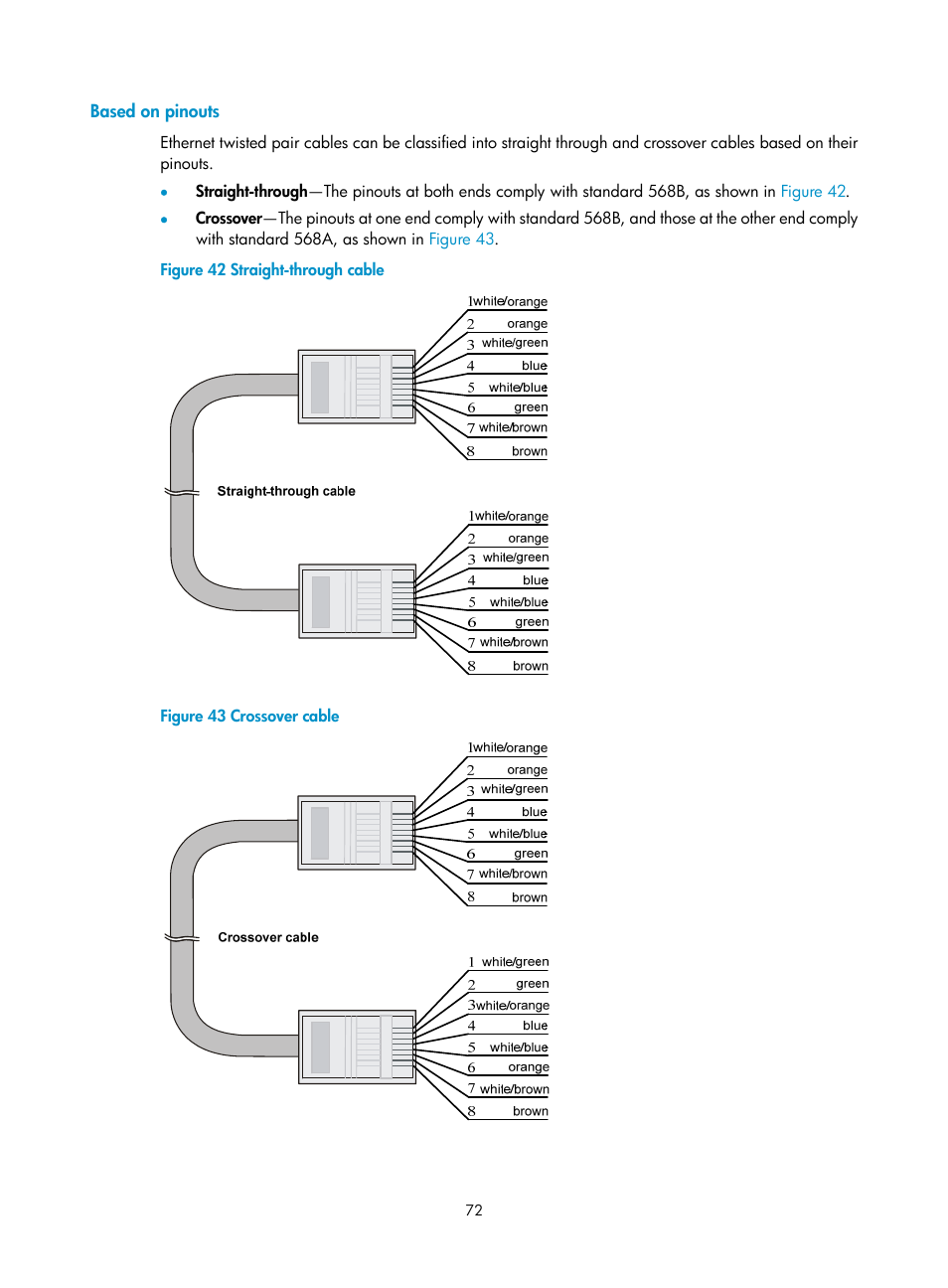 Based on pinouts | H3C Technologies H3C SecPath M9000 Series User Manual | Page 80 / 98