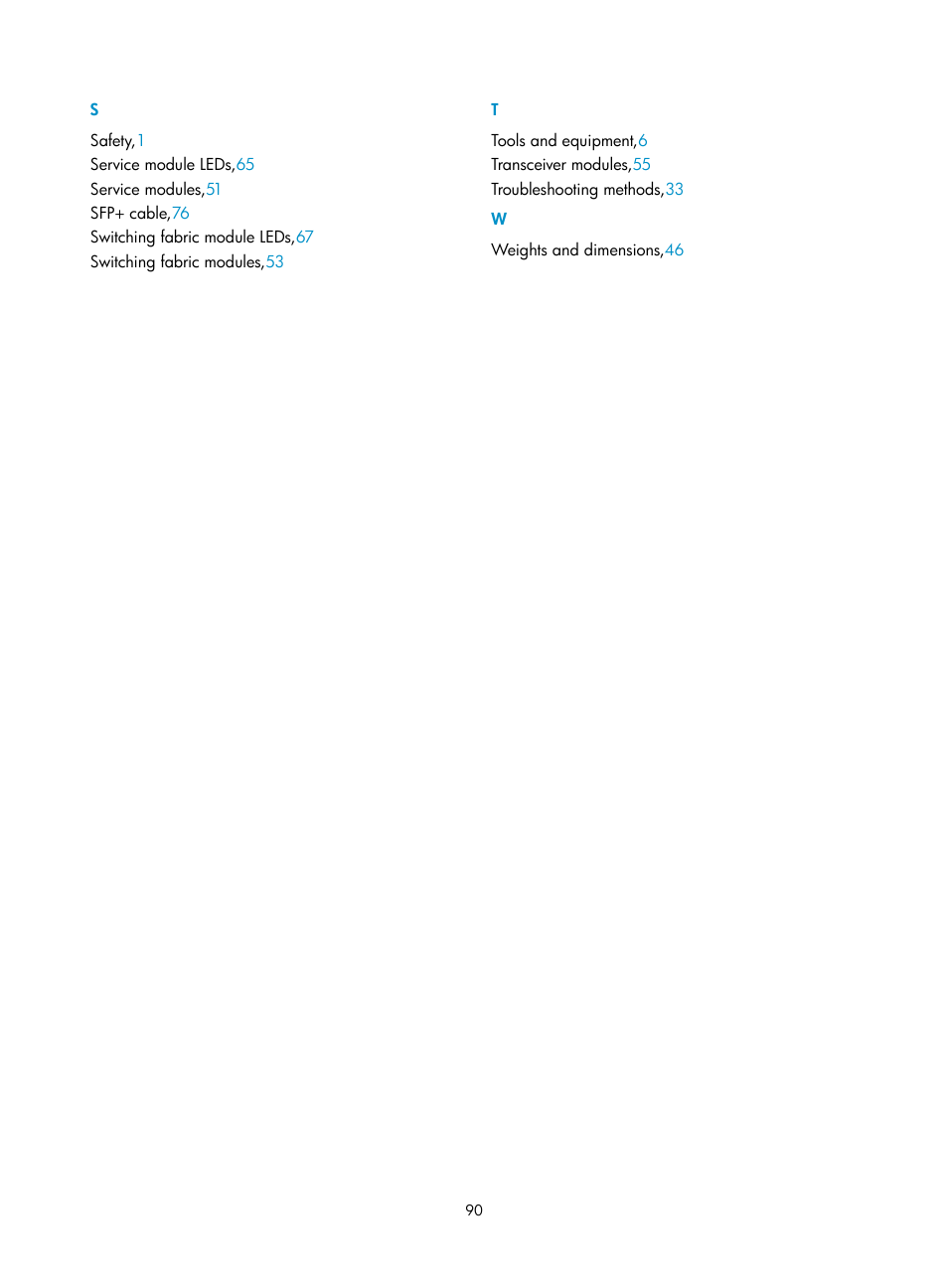 S t w | H3C Technologies H3C SecPath M9000 Series User Manual | Page 98 / 98