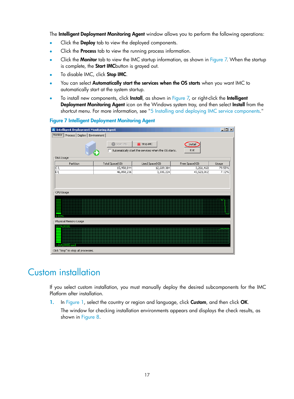 Custom installation | H3C Technologies H3C Intelligent Management Center User Manual | Page 24 / 96