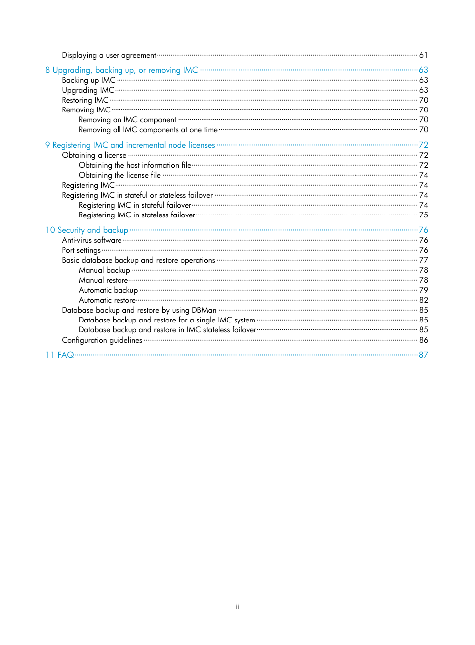 H3C Technologies H3C Intelligent Management Center User Manual | Page 7 / 96