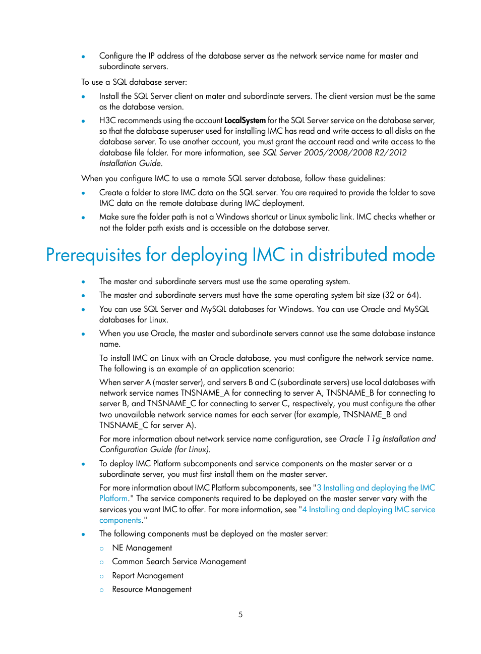 H3C Technologies H3C Intelligent Management Center User Manual | Page 12 / 121