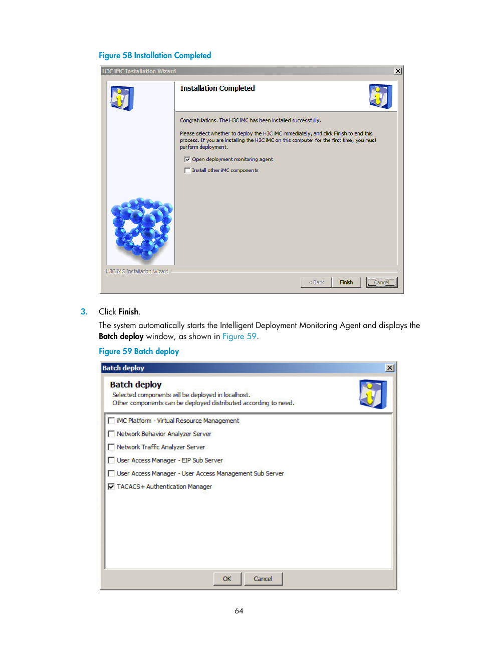 Window (see, Figure 58 | H3C Technologies H3C Intelligent Management Center User Manual | Page 71 / 121