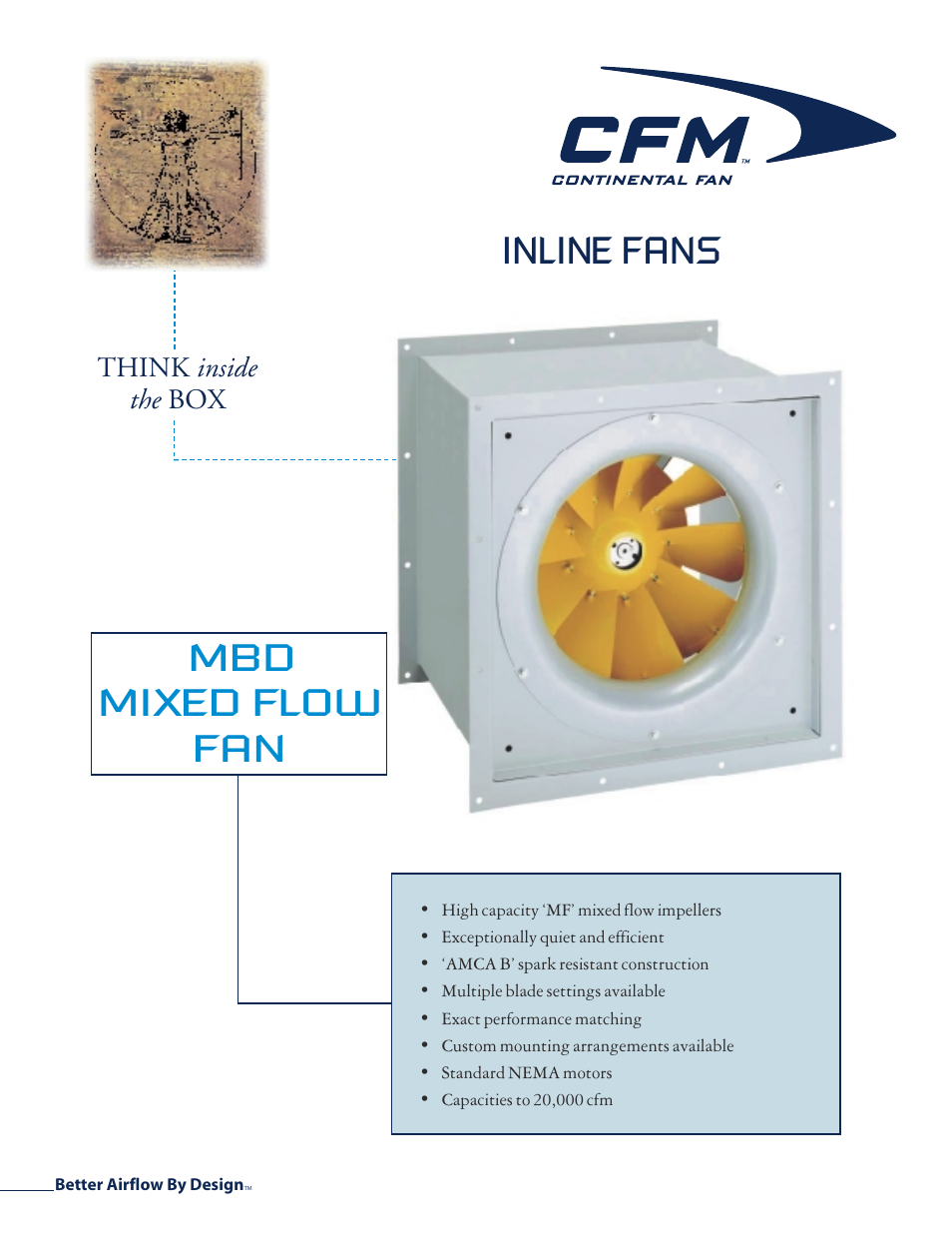 CFM INLINE FANS User Manual | 1 page