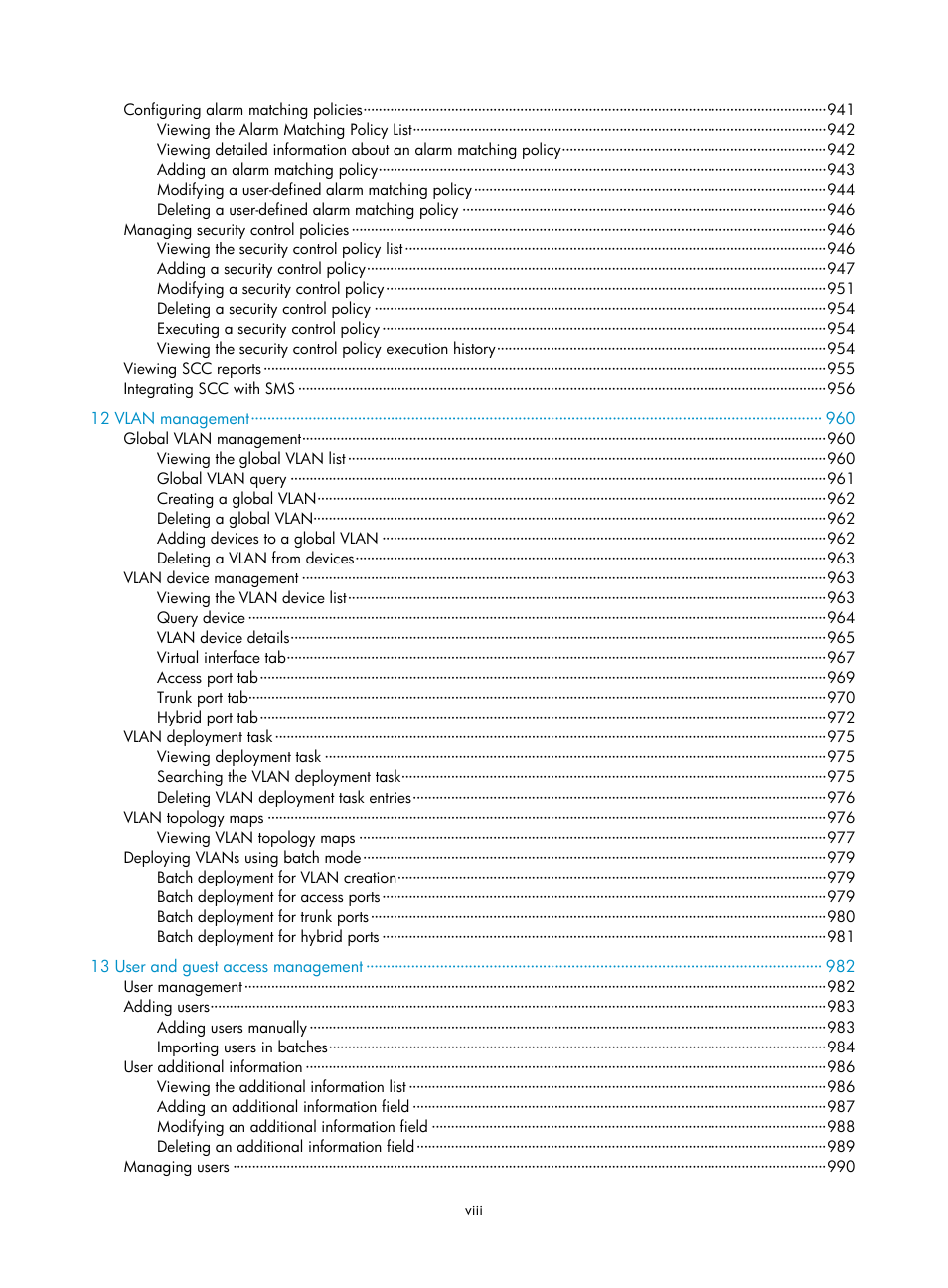 H3C Technologies H3C Intelligent Management Center User Manual | Page 13 / 1065