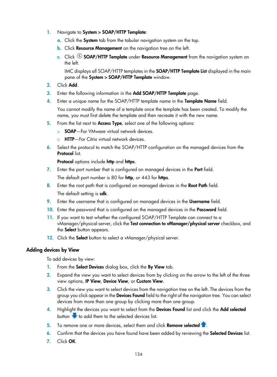 Adding devices by view | H3C Technologies H3C Intelligent Management Center User Manual | Page 148 / 1065