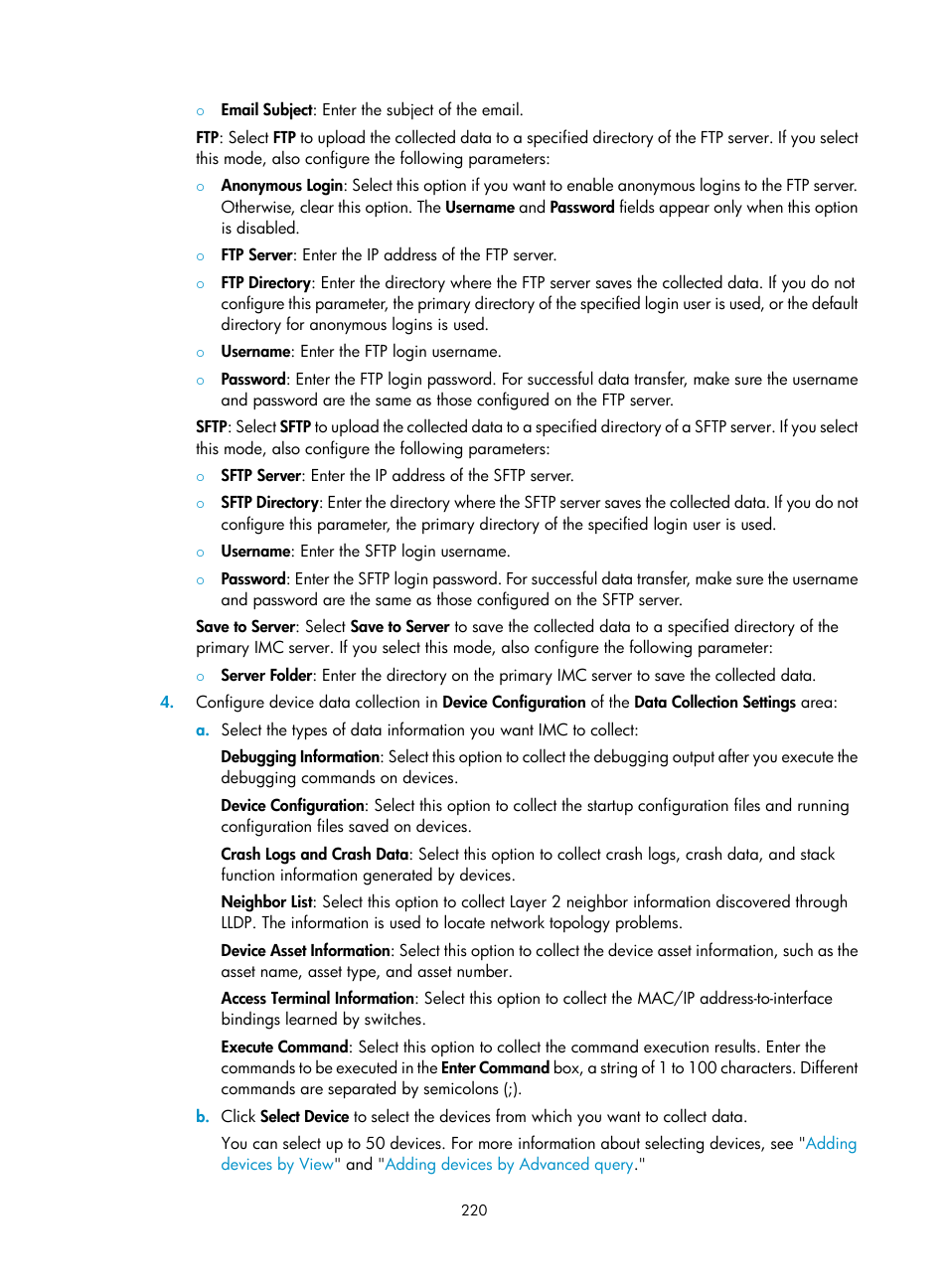 H3C Technologies H3C Intelligent Management Center User Manual | Page 234 / 1065