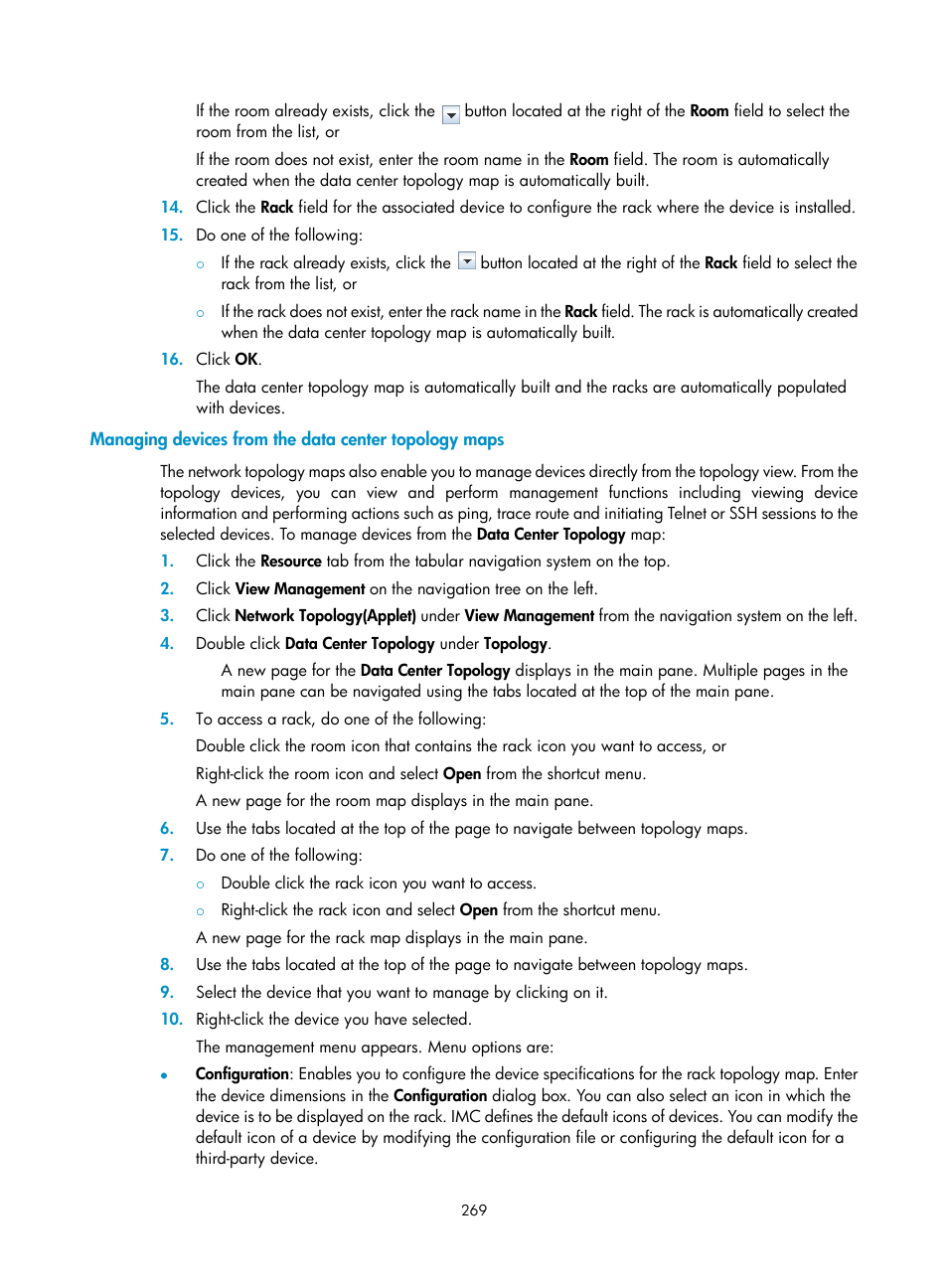 H3C Technologies H3C Intelligent Management Center User Manual | Page 283 / 1065