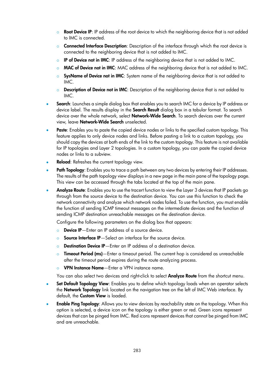 H3C Technologies H3C Intelligent Management Center User Manual | Page 297 / 1065