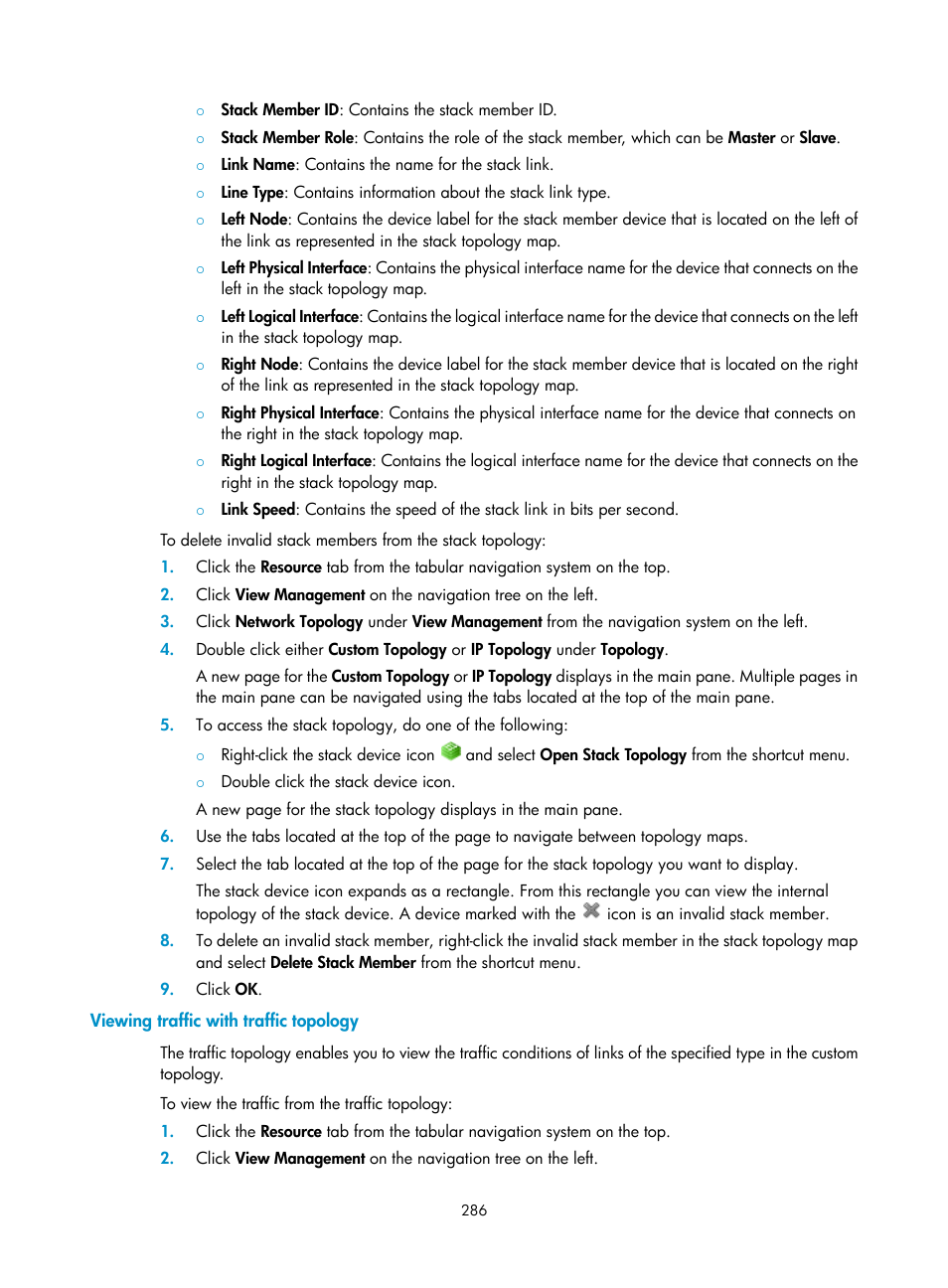 Viewing traffic with traffic topology | H3C Technologies H3C Intelligent Management Center User Manual | Page 300 / 1065