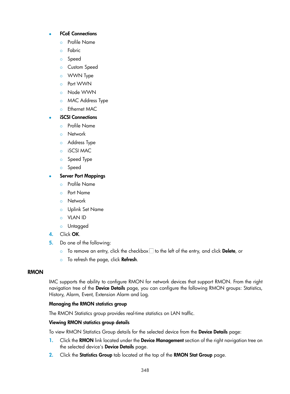 Rmon | H3C Technologies H3C Intelligent Management Center User Manual | Page 362 / 1065