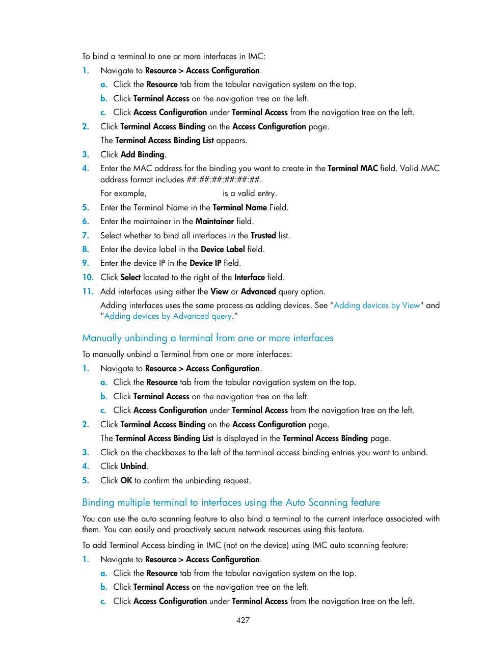 H3C Technologies H3C Intelligent Management Center User Manual | Page 441 / 1065