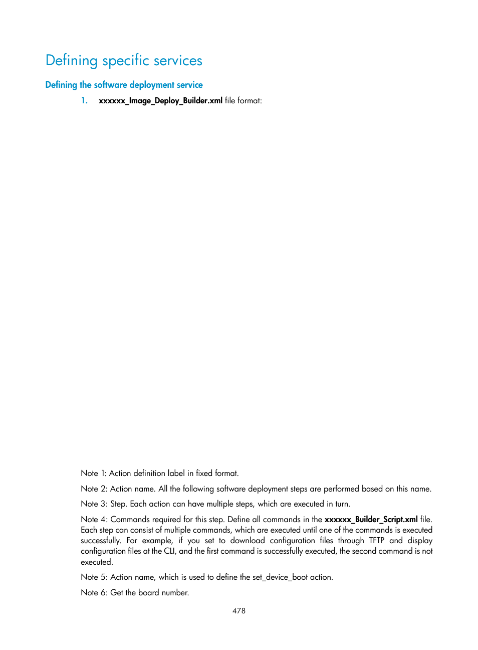 Defining specific services, Defining the software deployment service | H3C Technologies H3C Intelligent Management Center User Manual | Page 492 / 1065