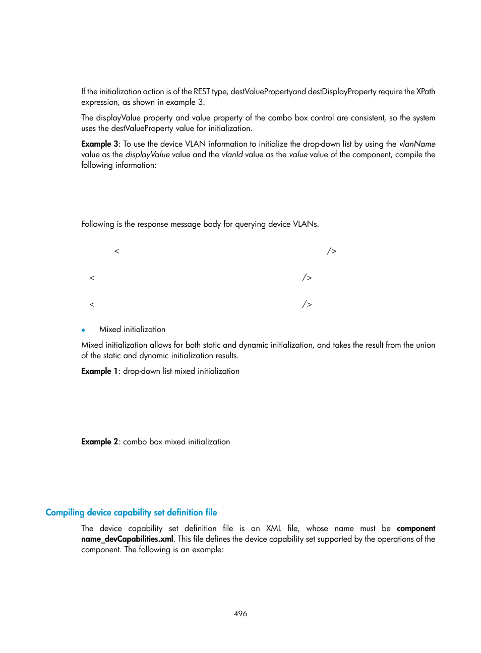 Compiling device capability set definition file | H3C Technologies H3C Intelligent Management Center User Manual | Page 510 / 1065