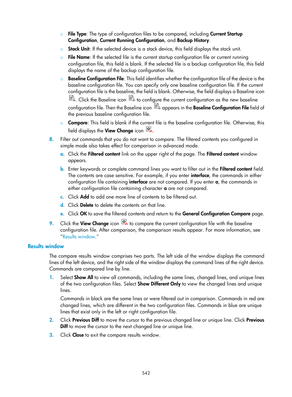 Results window | H3C Technologies H3C Intelligent Management Center User Manual | Page 556 / 1065