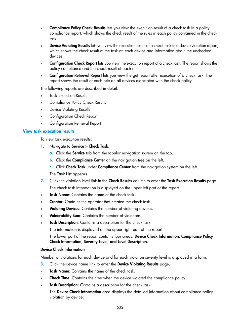 View task execution results | H3C Technologies H3C Intelligent Management Center User Manual | Page 646 / 1065