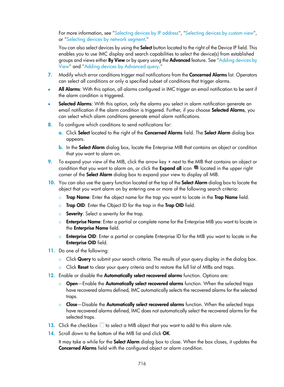H3C Technologies H3C Intelligent Management Center User Manual | Page 730 / 1065
