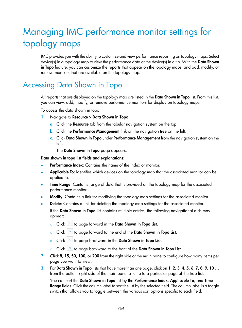 Accessing data shown in topo | H3C Technologies H3C Intelligent Management Center User Manual | Page 778 / 1065