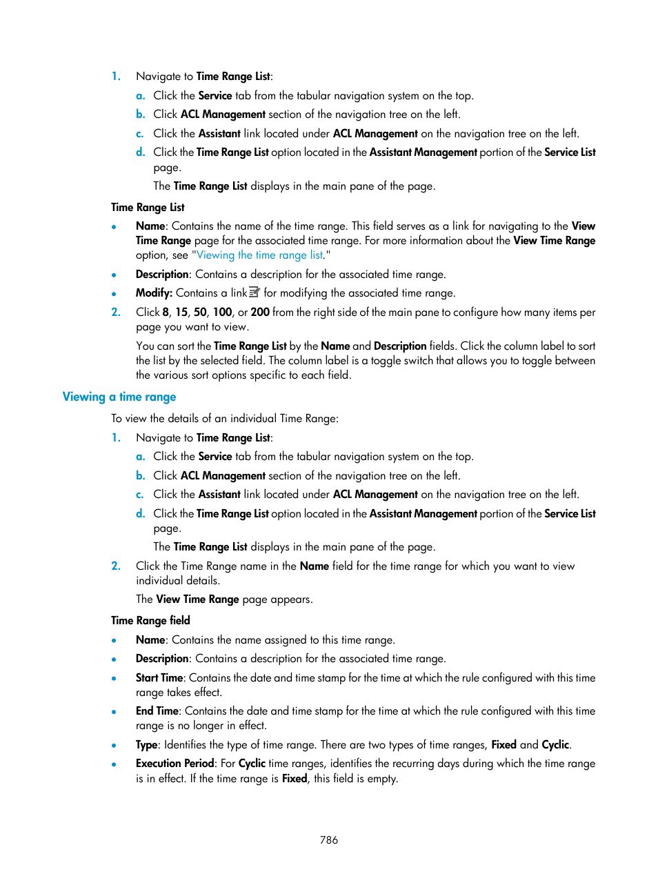 Viewing a time range | H3C Technologies H3C Intelligent Management Center User Manual | Page 800 / 1065