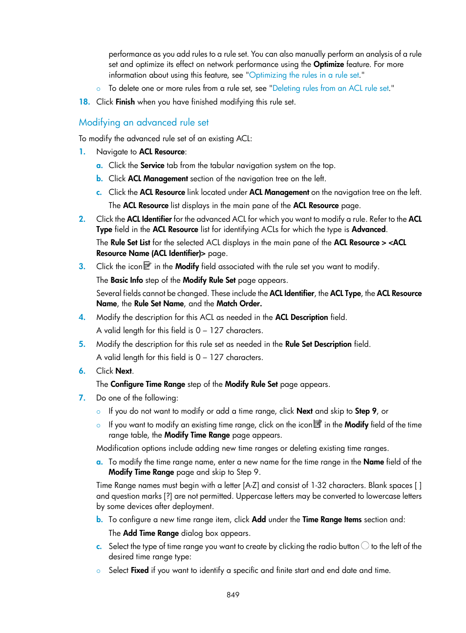 Modifying an advanced rule set | H3C Technologies H3C Intelligent Management Center User Manual | Page 863 / 1065